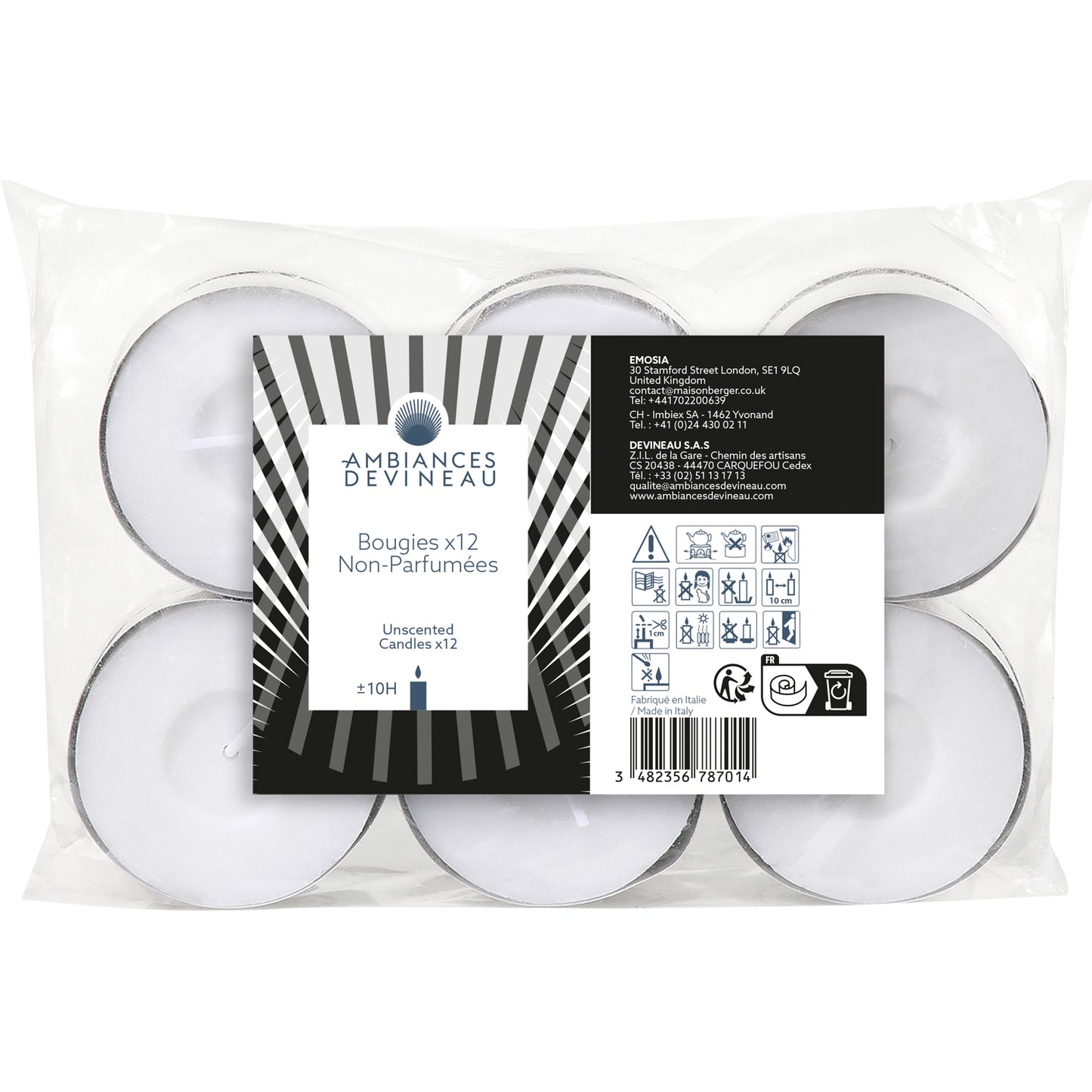 Velas de té grandes Ambiances Devineau de la marca Ambience Devineau en Aromaticks