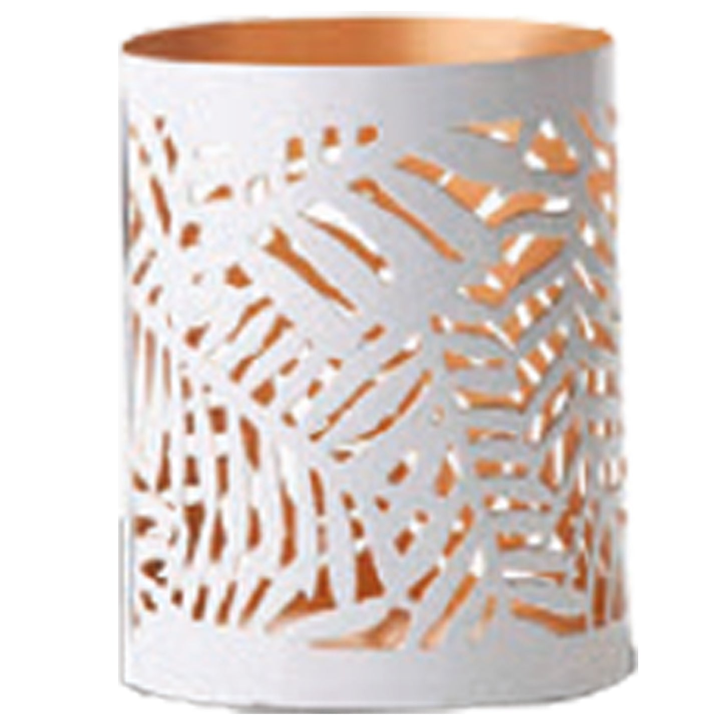 Portavelas grande metálico Blanco Ambiances Devineau de la marca Ambience Devineau en Aromaticks