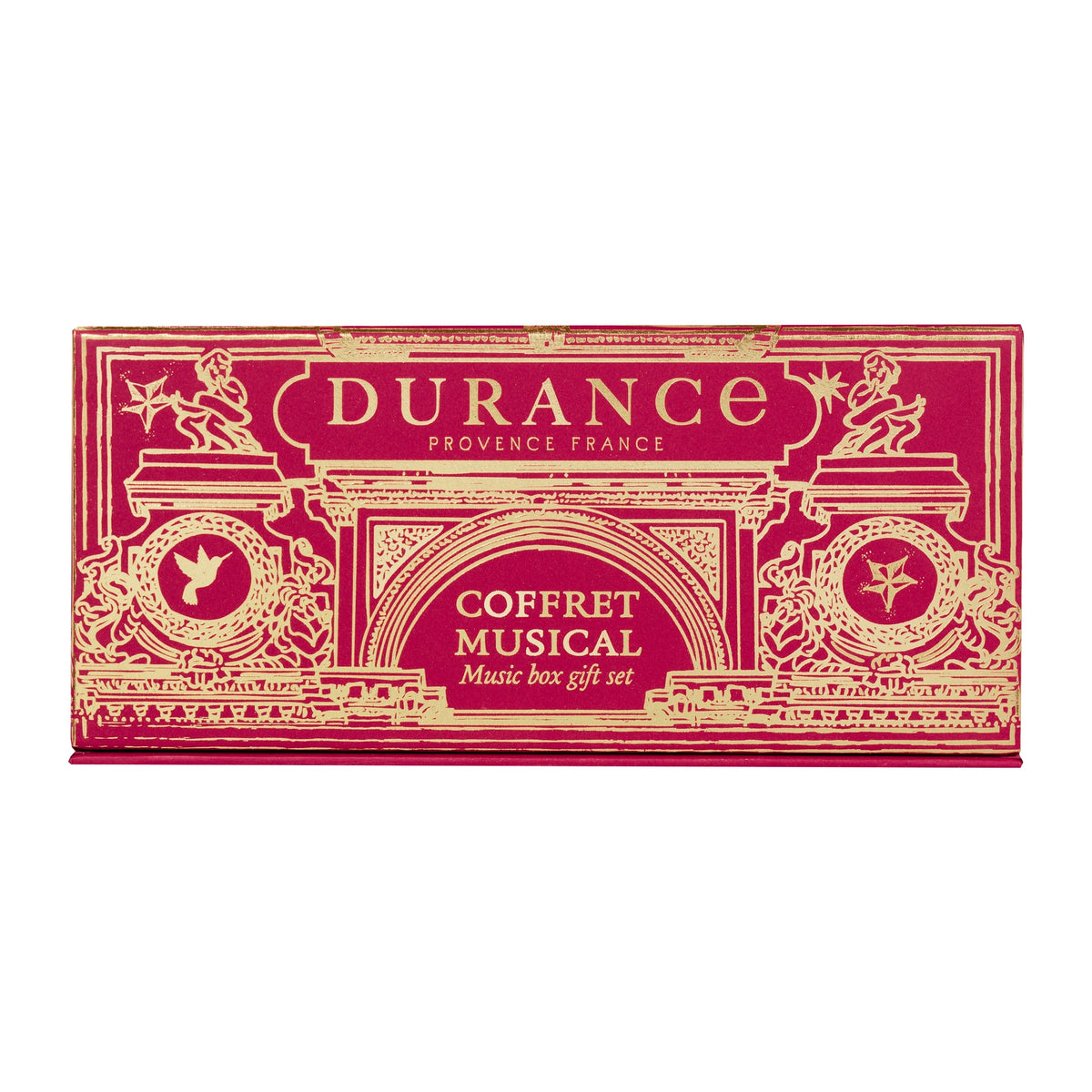 Caja musical y vela Pluma de Estrellas 90 gr Durance de la marca Durance en Aromaticks