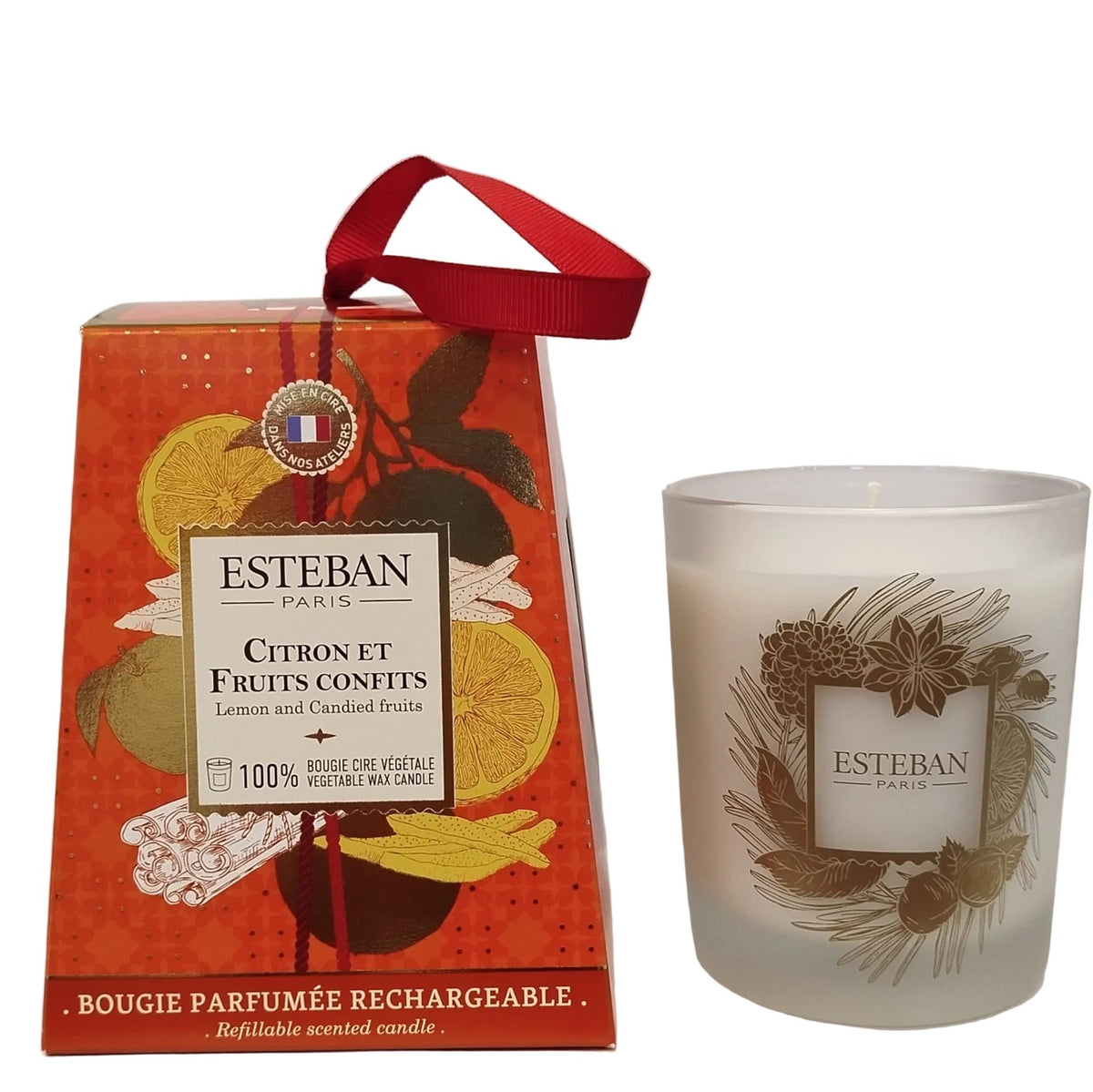 Vela Citron Et Fruits Confits 180 Gr Esteban Paris de la marca Esteban Paris Parfums en Aromaticks