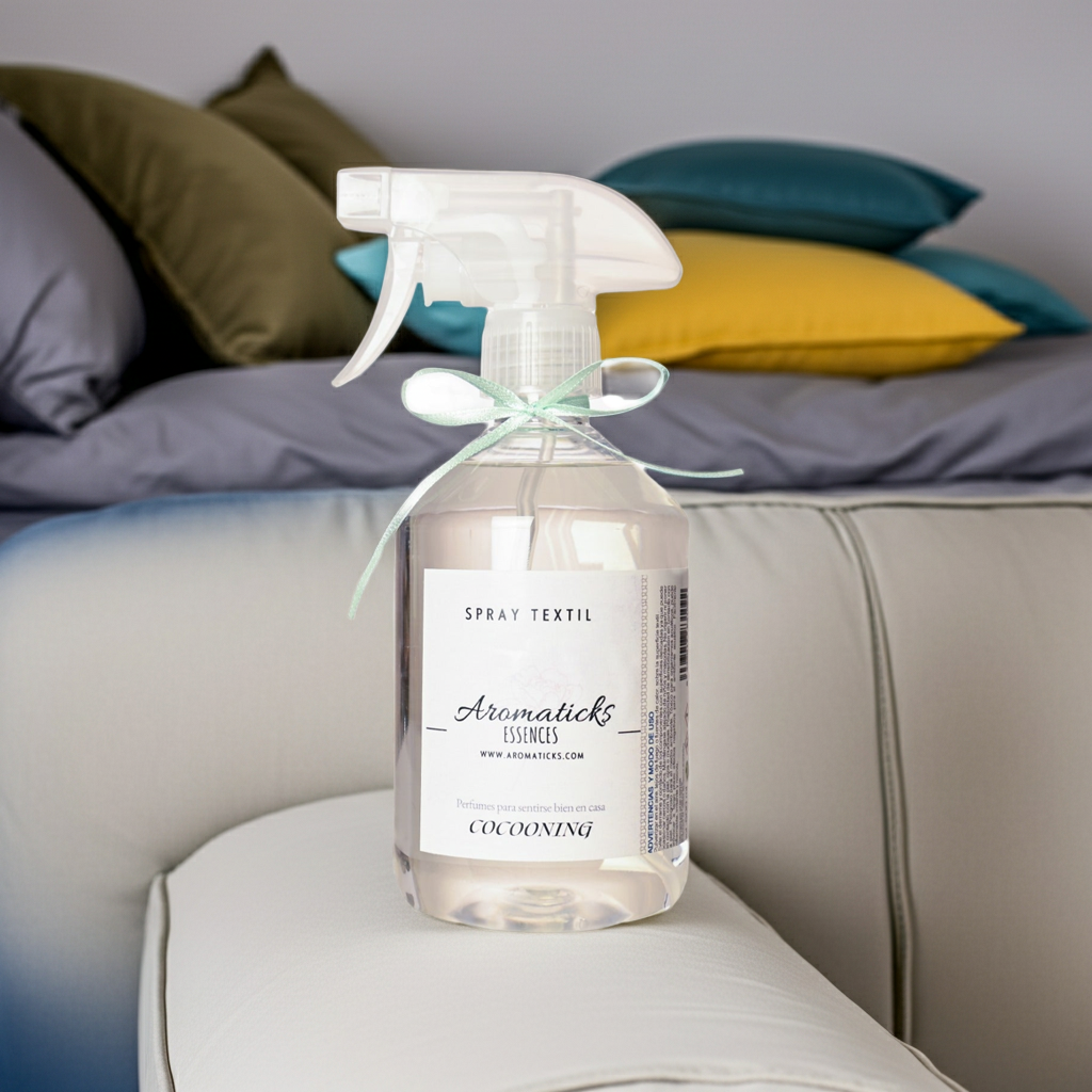 Spray Textil Cocooning 500ml: Elimina Olores y Perfuma | Aromaticks de la marca Aromaticks en Aromaticks