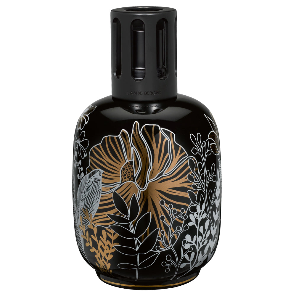 Lámpara catalítica porcelana Negra Vegetal aromaticks