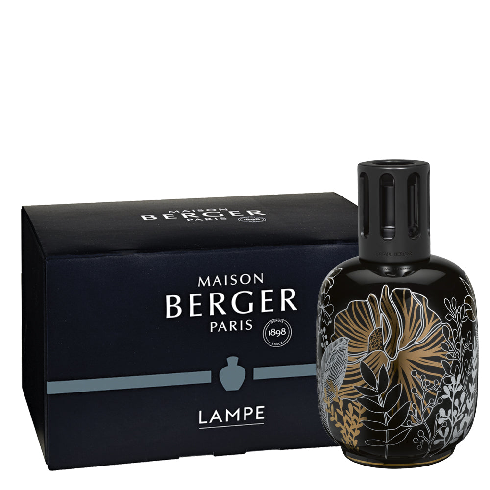 Lámpara catalítica porcelana Negra Vegetal aromaticks