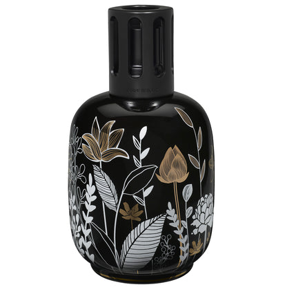 Lámpara catalítica porcelana Negra Vegetal aromaticks