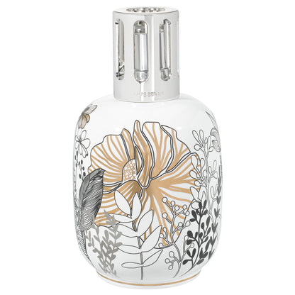 Lámpara catalítica porcelana Blanca Vegetal aromaticks