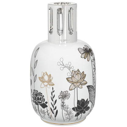 Lámpara catalítica porcelana Blanca Vegetal aromaticks