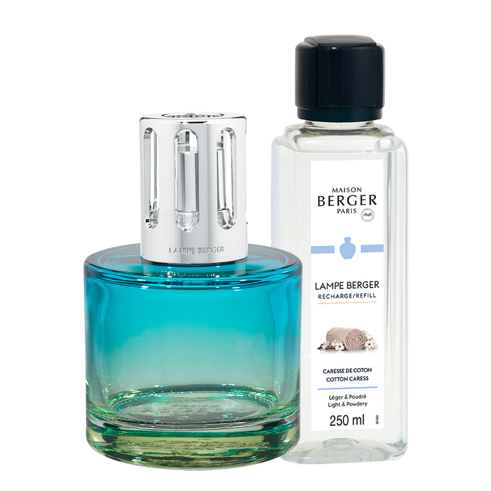 Cofre Lámpara Pure Bleue + Caresse de Coton 250 ml | Maison Berger