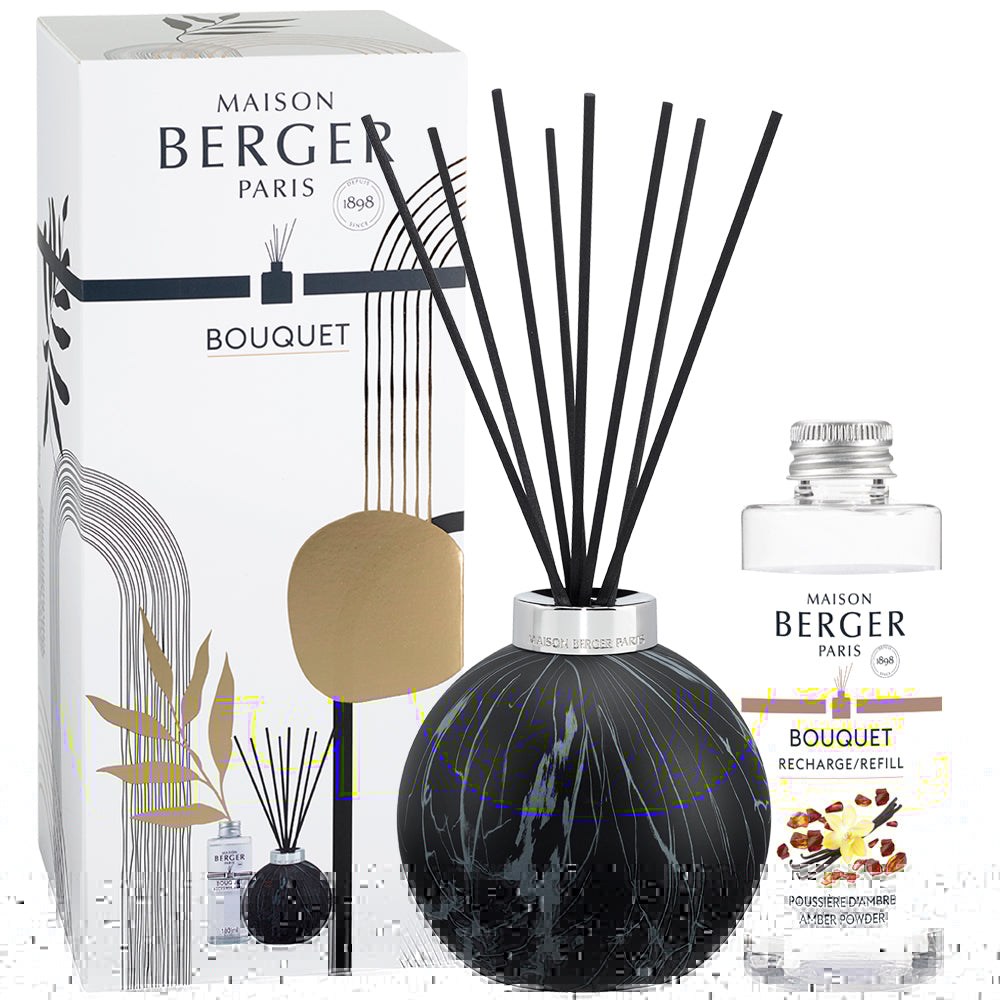 Bouquet Marbrure Negro Ámbar poussiere Maison Berger de la marca Maison Berger Paris en Aromaticks