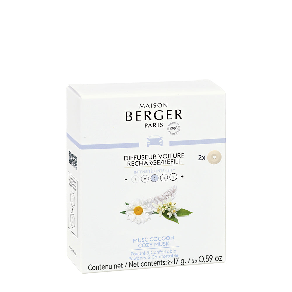 Recarga difusor Coche Musc Cocoon | Maison Berger | Confort en Viaje