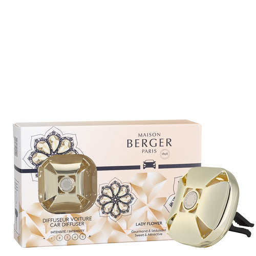 Difusor de Coche Eternity Oro Lady Flower | Maison Berger | Elegancia y Aroma de la marca Maison Berger Paris en Aromaticks