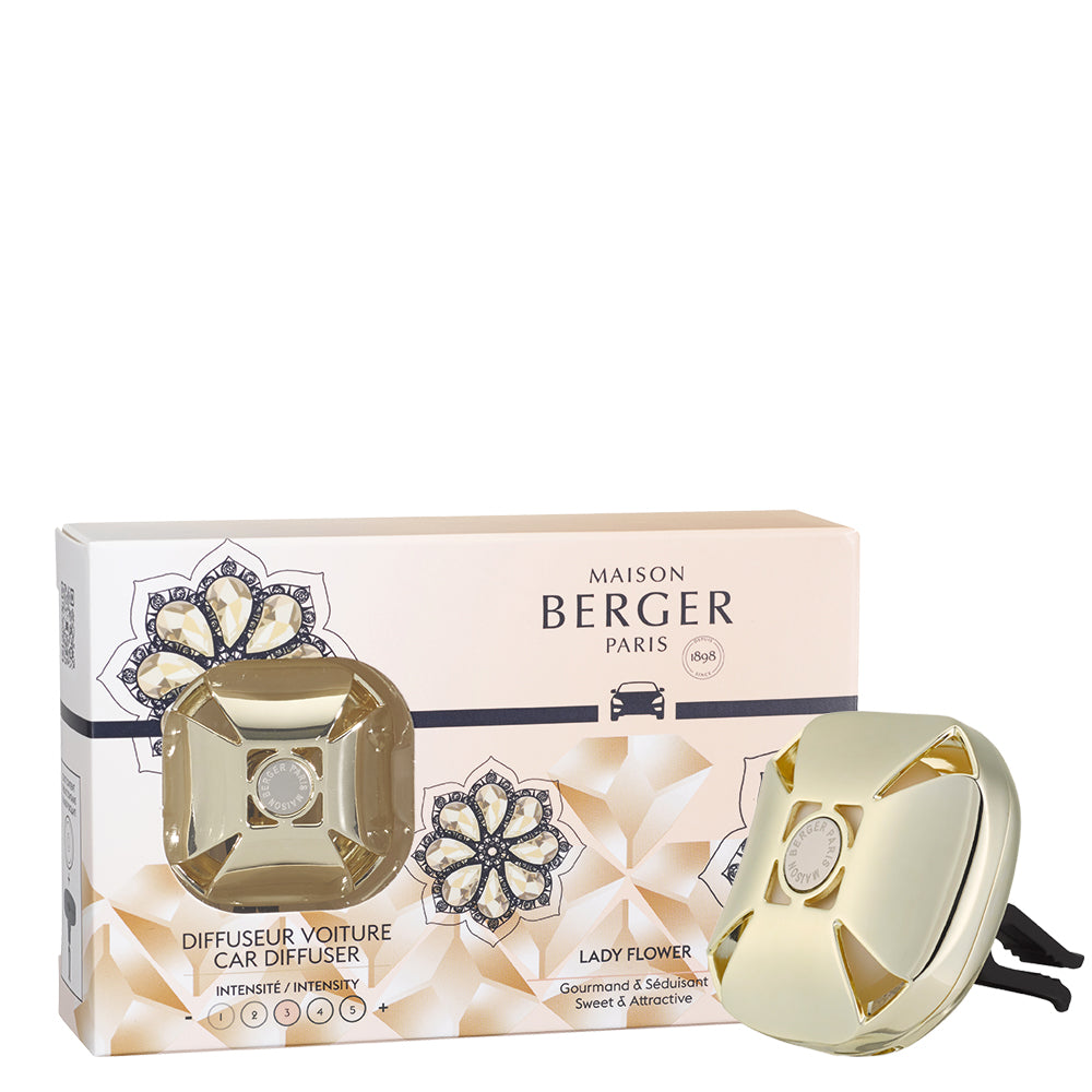 Difusor de Coche Eternity Oro Lady Flower | Maison Berger | Elegancia y Aroma