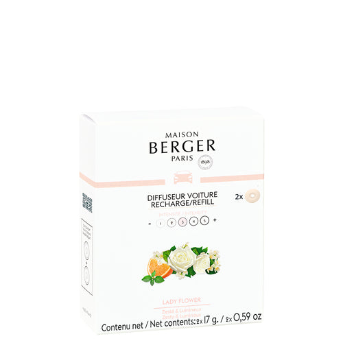 Recarga difusor coche Lady Flower de la marca Maison Berger Paris en Aromaticks