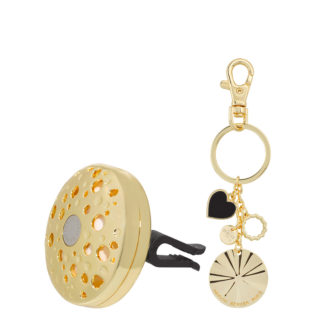 Pack regalo Ophelia oro difusor coche Maison Berger