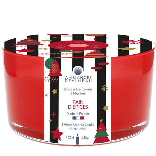 Vela Pan de Especias Triple Mecha 430 gr Ambiances Devineau de la marca Ambience Devineau en Aromaticks
