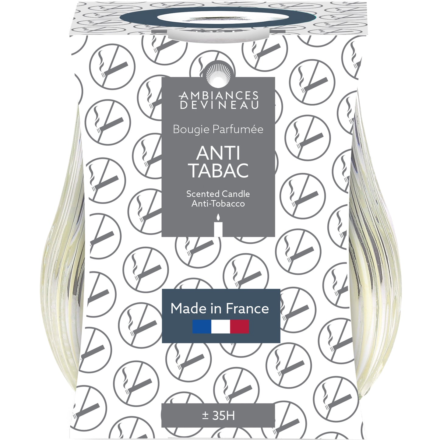 Vela Anti olor Tabaco 190 gr Ambiances Devineau de la marca Ambience Devineau en Aromaticks