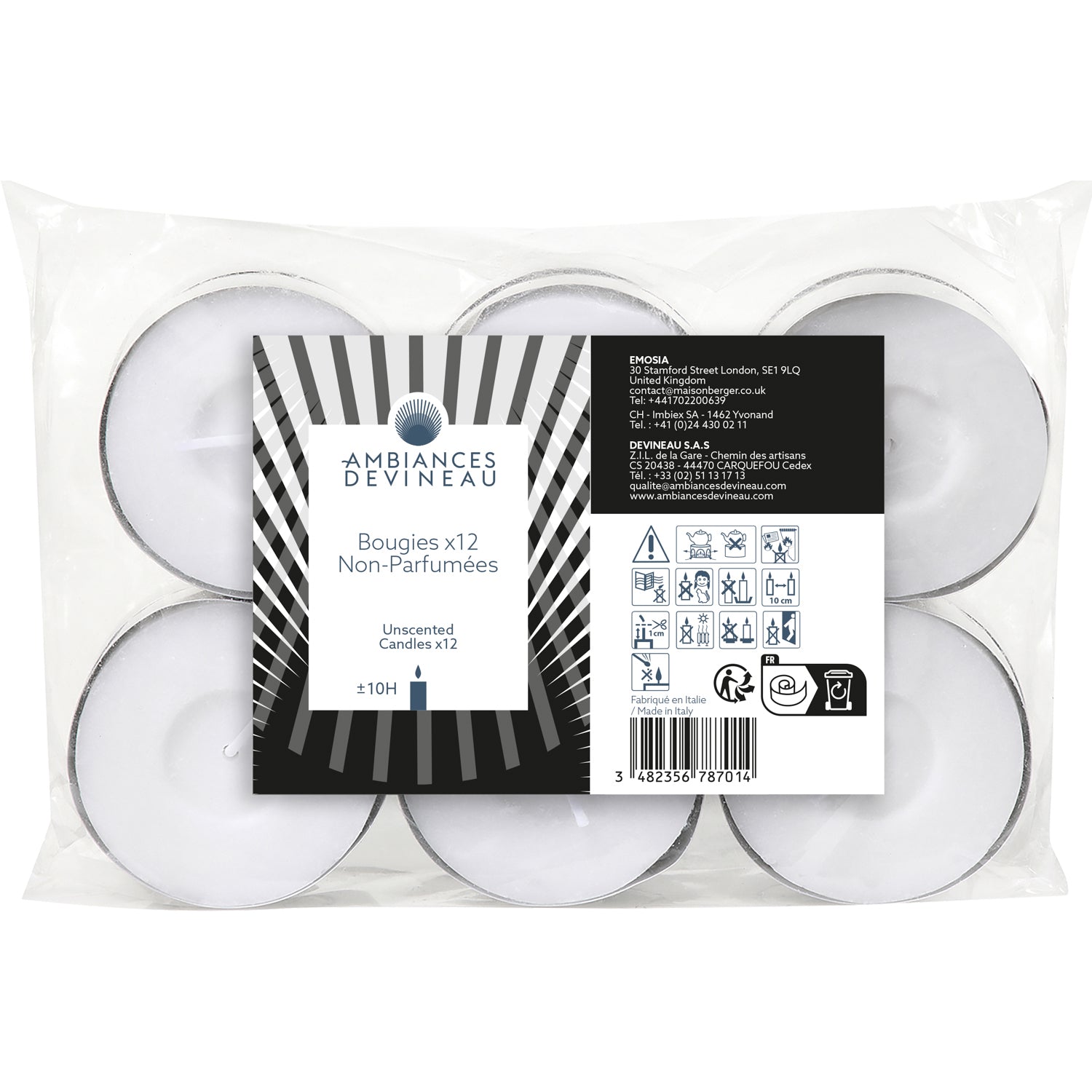 Velas de té grandes Ambiances Devineau de la marca Ambience Devineau en Aromaticks