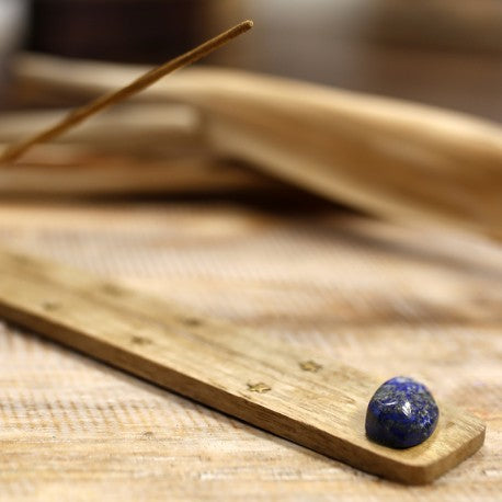 Porta incienso madera piedra azul aromaticks