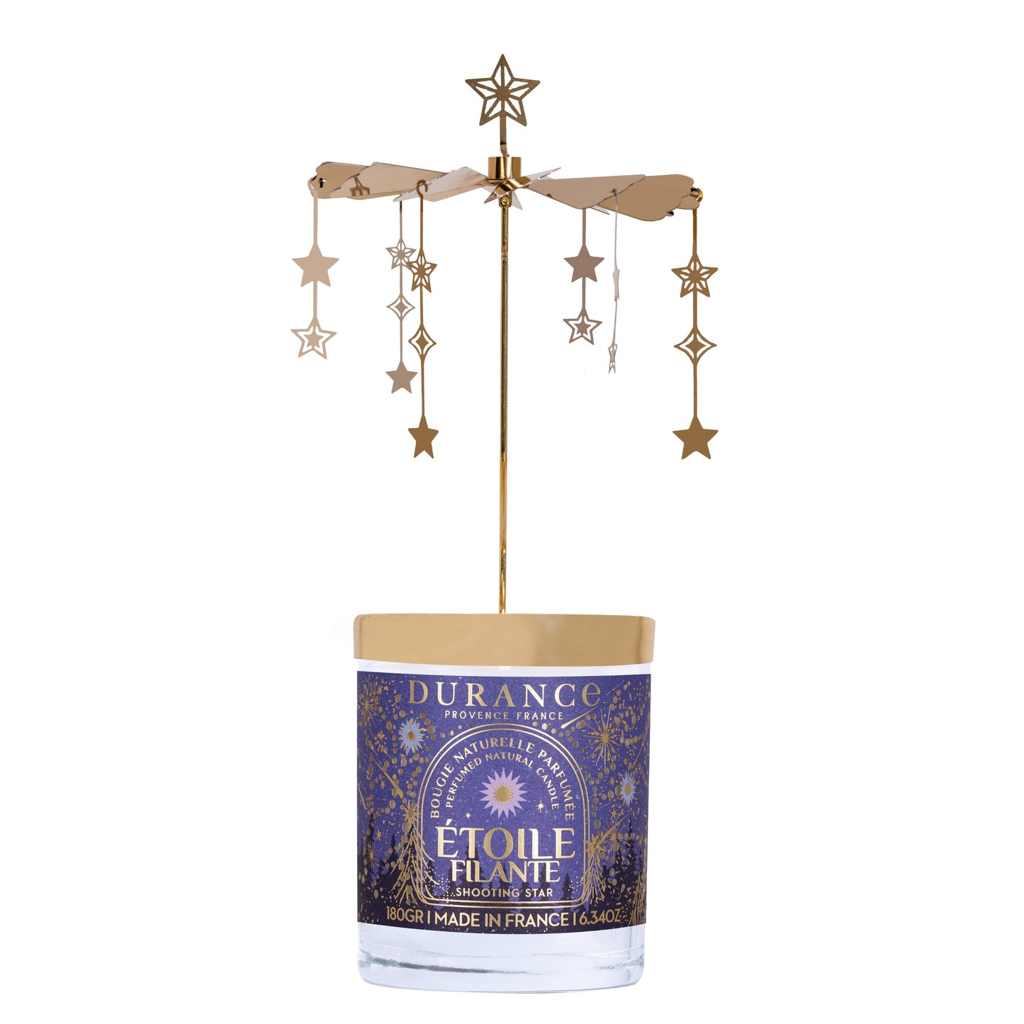Carrusel y vela Estrella Fugaz 180 gr Durance de la marca Durance en Aromaticks