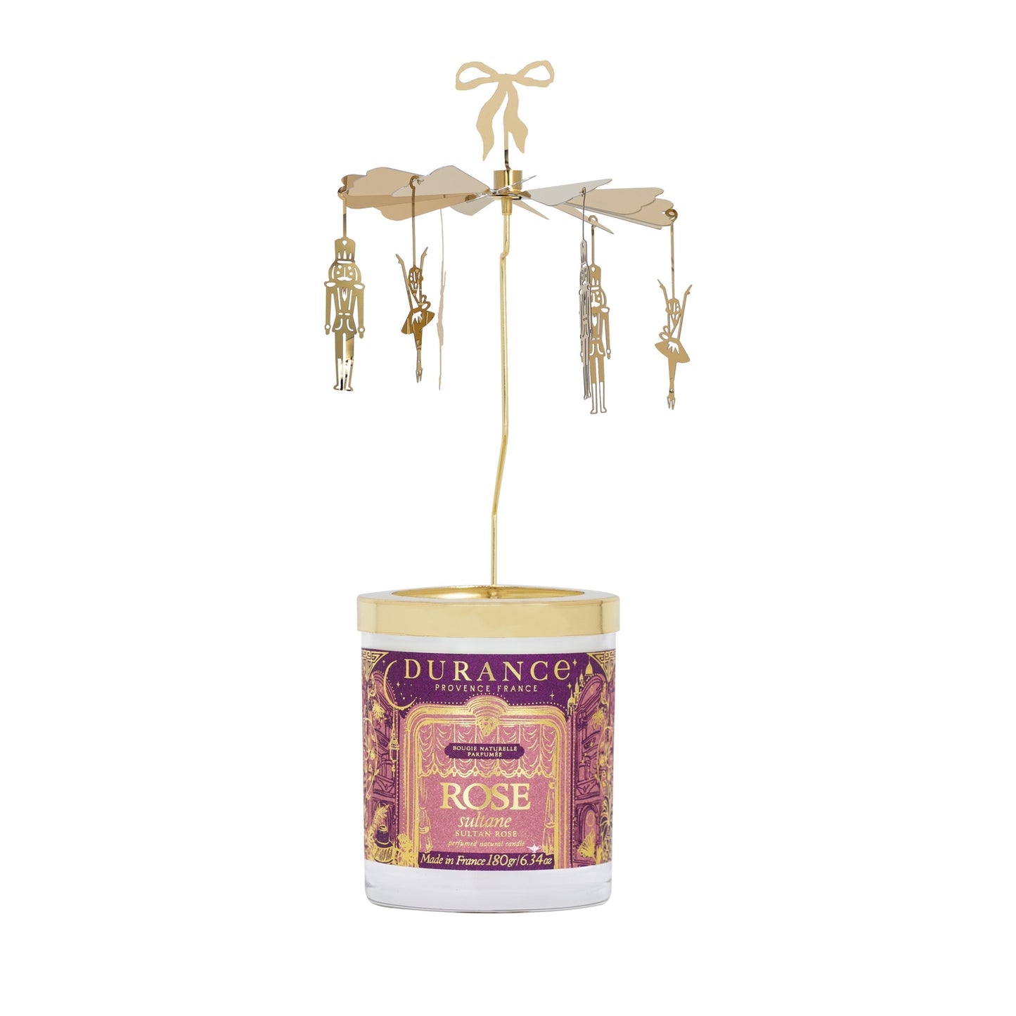 Carrusel y vela Rosa Sultana 180 gr Durance de la marca Durance en Aromaticks