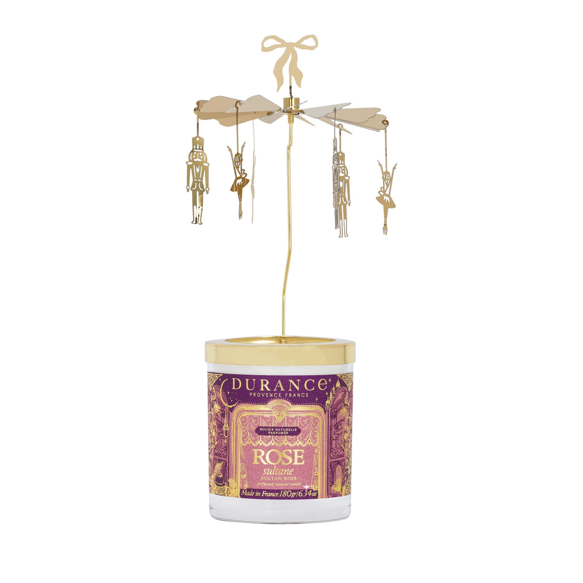 Carrusel y vela Rosa Sultana 180 gr Durance de la marca Durance en Aromaticks