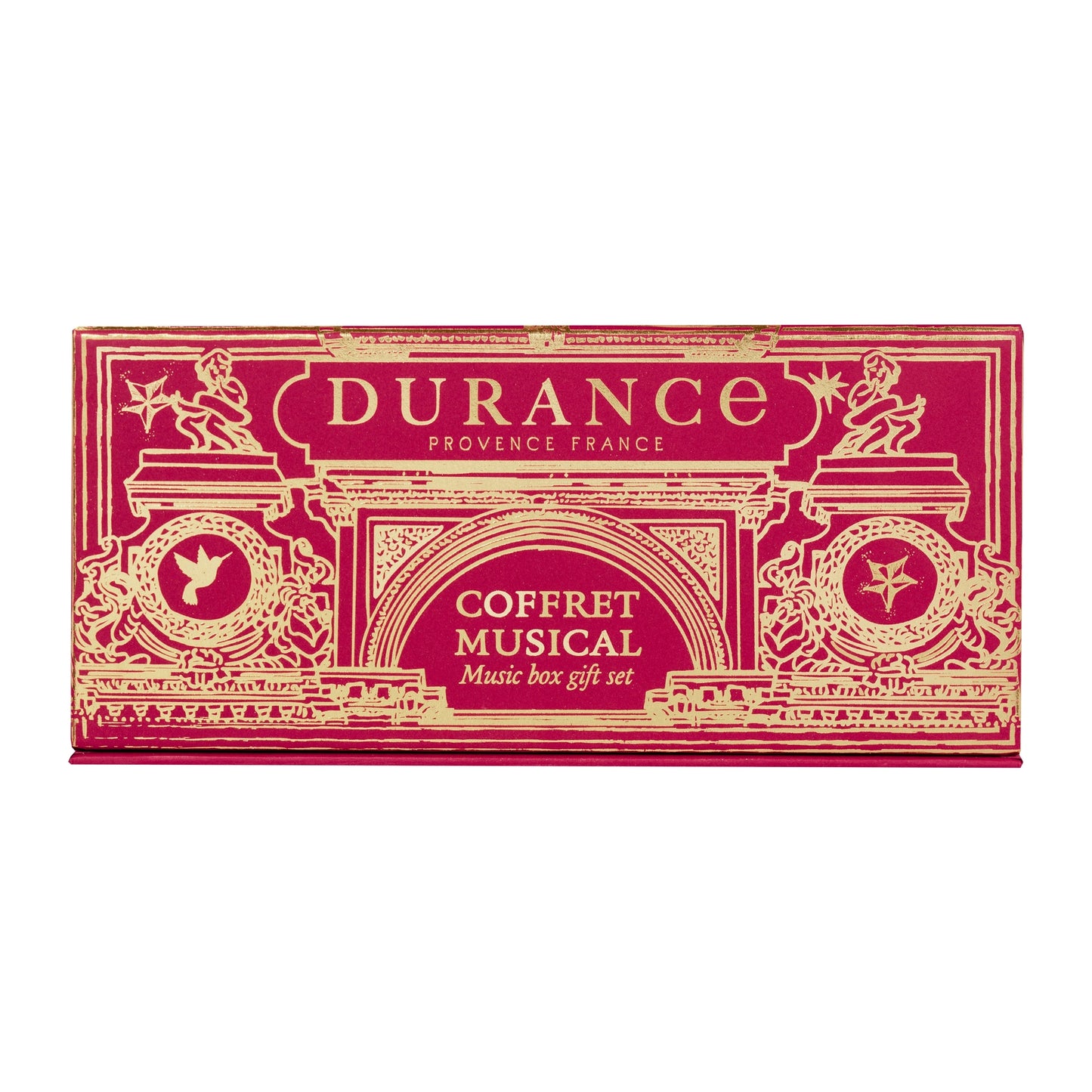 Caja musical y vela Pluma de Estrellas 90 gr Durance de la marca Durance en Aromaticks
