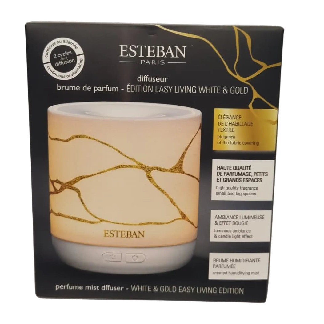 Difusor eléctrico Easy Living Blanco-Dorado Esteban Paris