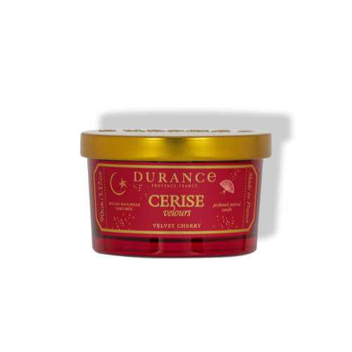 Vela Cereza Terciopelo 90 gr Durance de la marca Durance en Aromaticks