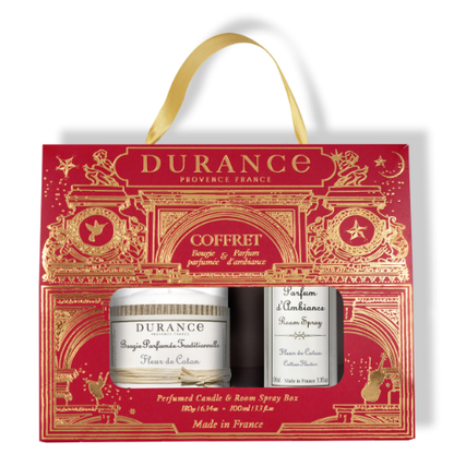 Pack Flor de Algodón Vela 180 gr y Spay 100 ml Durance