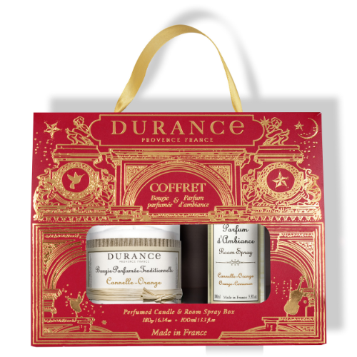 Pack Canela Naranja Vela 180 gr Spray 100 ml Durance