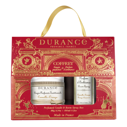 Pack Canela Naranja Vela 180 gr Spray 100 ml Durance