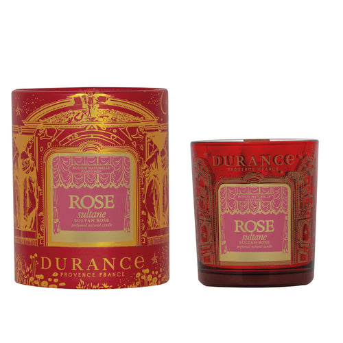 Vela mecha de madera Rosa Sultana 300 gr Durance de la marca Durance en Aromaticks
