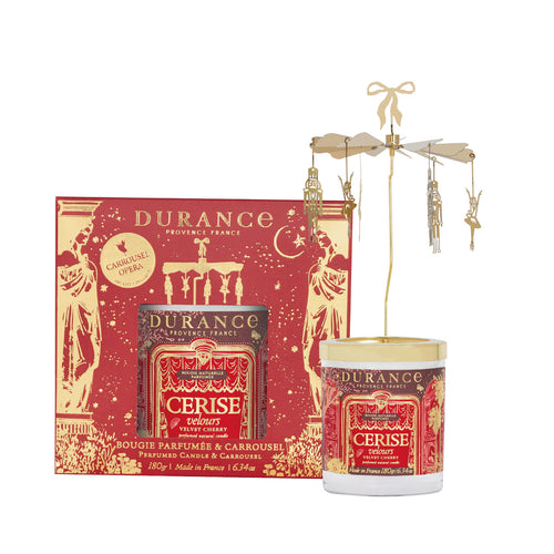 Carrusel y vela Cereza de Terciopelo 180gr Durance