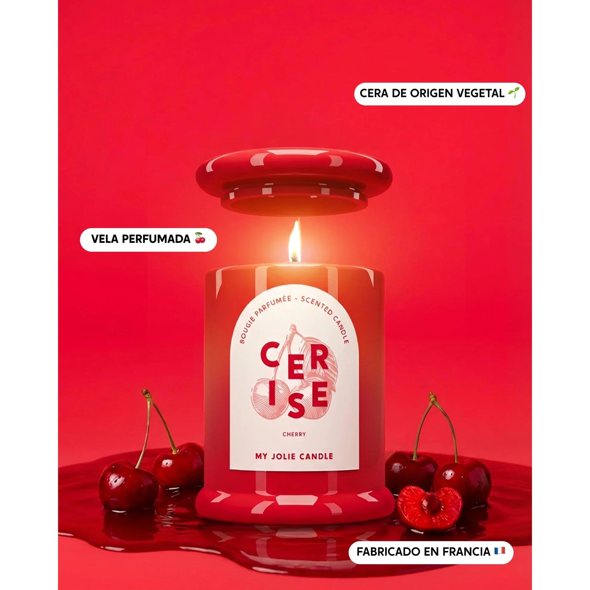 Vela Trendy Cereza 150 gr My Jolie Candle de la marca My Jolie Candle en Aromaticks