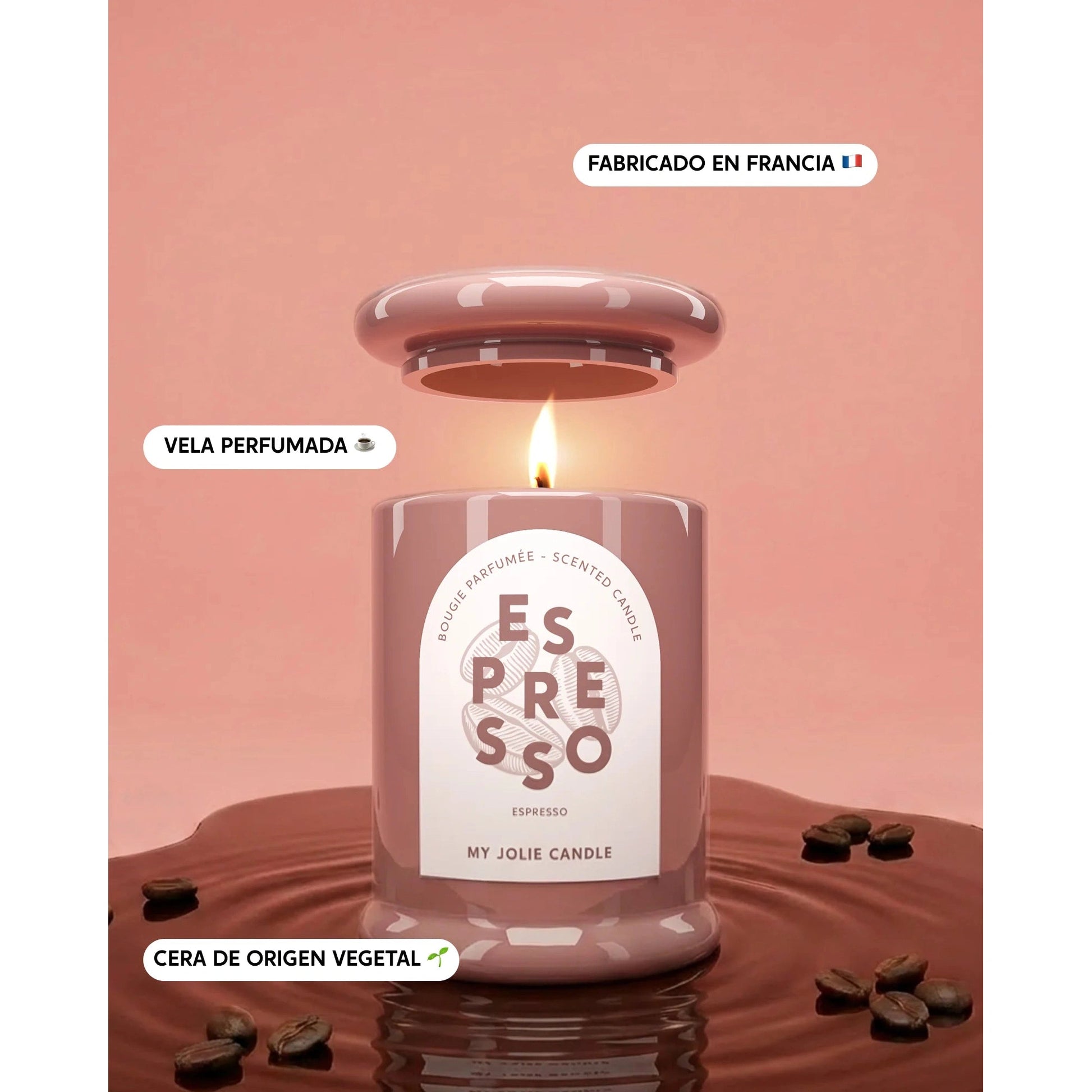 Vela Trendy Espresso 150 gr My Jolie Candle de la marca My Jolie Candle en Aromaticks