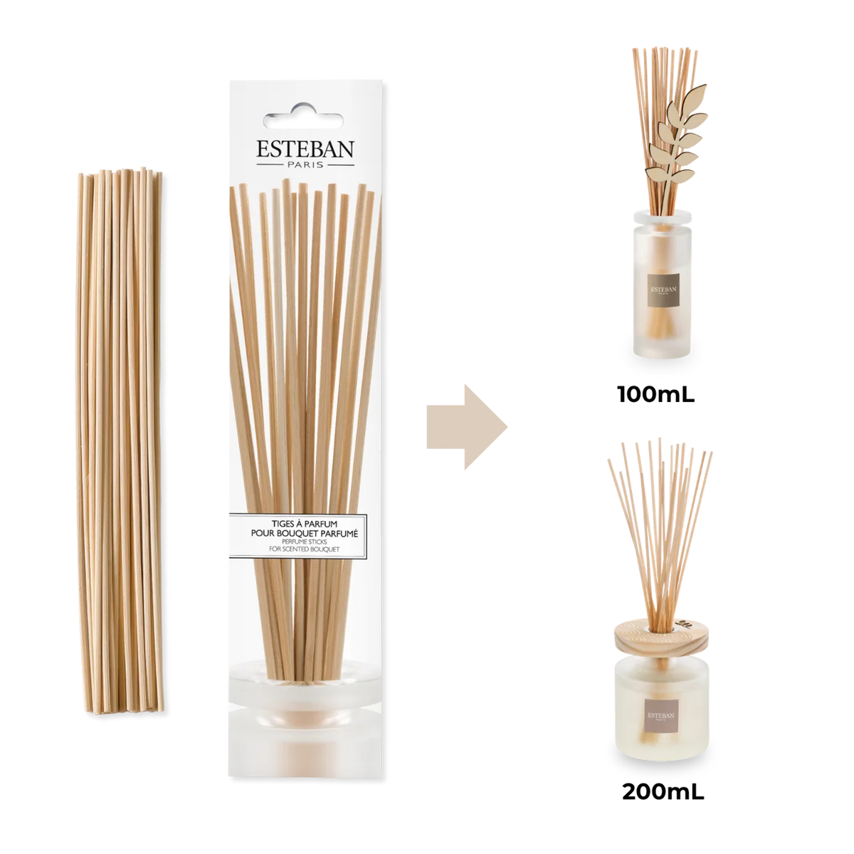 Recambio varillas Boquete 25 cm Esteban Paris de la marca Esteban Paris Parfums en Aromaticks