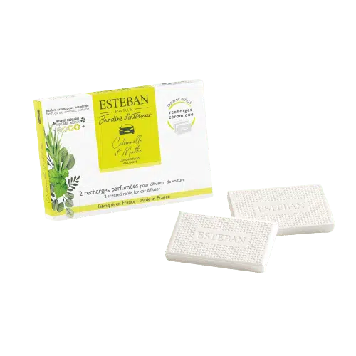 Recambio difusor coche Citronela Menta de la marca Esteban Paris Parfums en Aromaticks