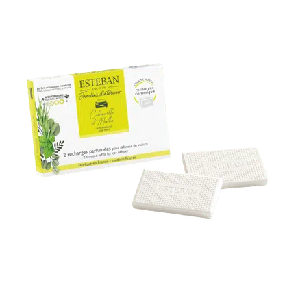 Recambio difusor coche Citronela Menta de la marca Esteban Paris Parfums en Aromaticks
