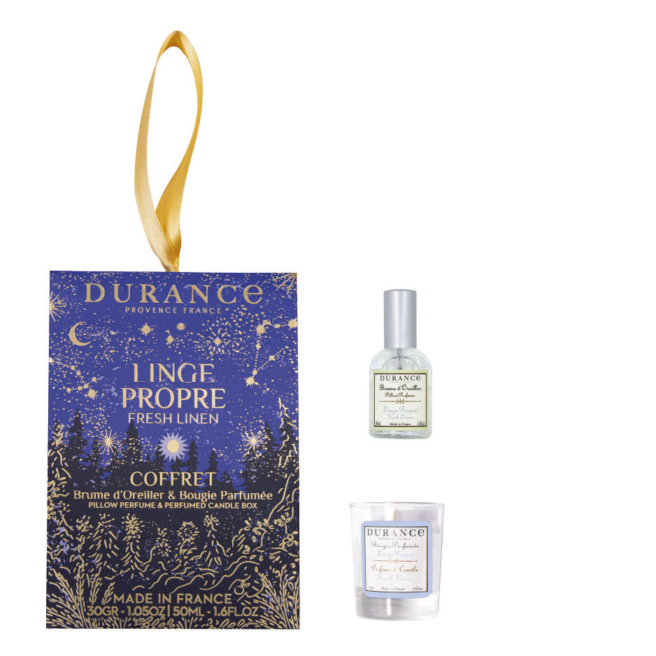 Pack bruma de almohada y mini vela Ropa Limpia Durance