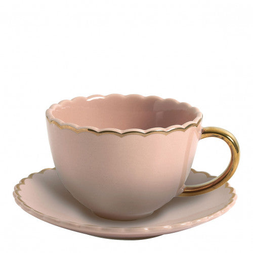 Taza de Té Marguerite Rosa Vintage Mathilde M