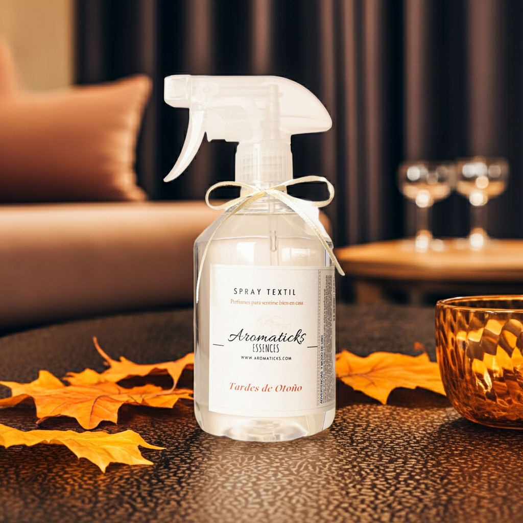 Spray Textil Tardes de Otoño 500ml: Elimina olores Aromaticks de la marca Aromaticks en Aromaticks