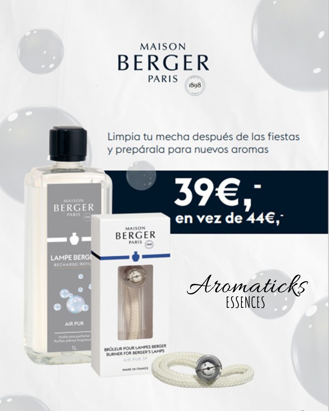 BLACK ANGELICA - Perfume Lámpara Catalítica 500ml Berger - Regalos Anayansi