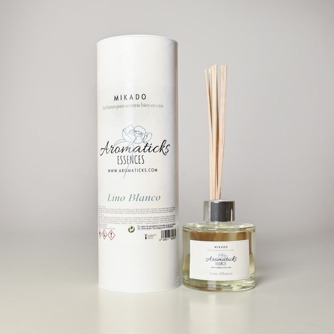 Mikado perfumado Lino Blanco 100 ml Aromaticks