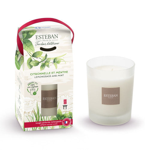 Refillable Scented Candle Citronelle & Menthe 180 grs