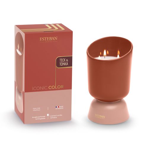 Vela Iconic Teck Tonka 700 gr | Esteban Paris | Elegancia Amaderada