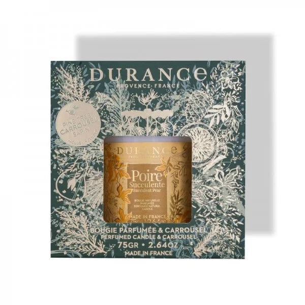 Cofre Carrusel Vela 75 gr pera Suculenta Durance aromaticks