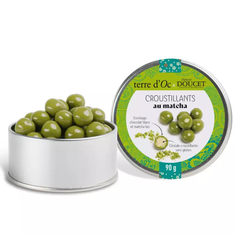 Bolas crujientes Chocolate blanco Matcha 90 Gr Terre d,OC de la marca Terre d'Oc en Aromaticks