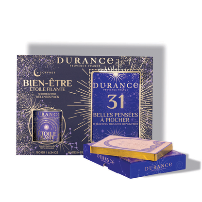 Cofre cartas positivas + Vela Estrella Fugaz 180 gr Durance de la marca Durance en Aromaticks