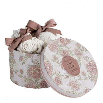 Caja 5 cerámicas perfumadas Rose Elixir de la marca Mathilde M en Aromaticks