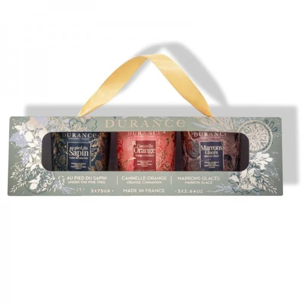 Cofre 3 velas 3 X 75 gr Durance aromaticks