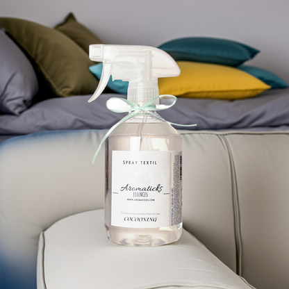 Spray Textil Cocooning 500ml: Elimina Olores y Perfuma | Aromaticks de la marca Aromaticks en Aromaticks